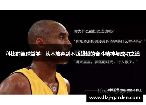 科比的篮球哲学：从不放弃到不断超越的奋斗精神与成功之道