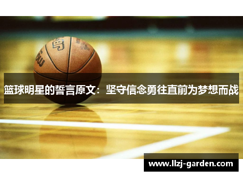 篮球明星的誓言原文：坚守信念勇往直前为梦想而战