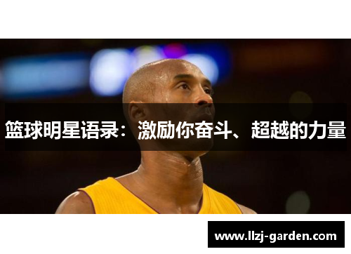篮球明星语录：激励你奋斗、超越的力量